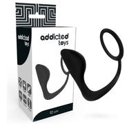 ADDICTED TOYS - PLUG ANAL CON ANILLO PENE NEGRO