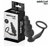ADDICTED TOYS - PLUG ANAL CON ANILLO SILICONA MODELO 5