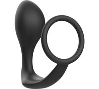 Addicted Toys Plug Anal con Anillo Silicona Negro 1 ud
