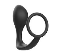 Addicted Toys Plug Anal con Anillo Silicona Negro 1ud