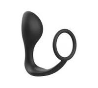Addicted toys - plug anal con anillo silicona negro