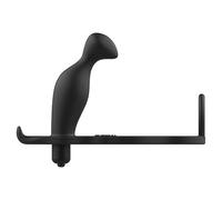 ADDICTED TOYS - Plug con Anillo de Silicona para Experiencias Íntimas Mejoradas - Placer y Duración - 16 Centímetros - Negro