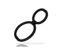 ADDICTED TOYS - Potenciador de Erección con Anillo Dual - Estimulación Mejorada, Silicona Flexible, Negro