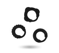 Addicted Toys Set Anillos Pene Black D-222067
