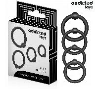 ADDICTED TOYS - SET ANILLOS SILICONA DE PRESIÓN
