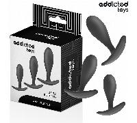 ADDICTED TOYS - SET DE 3 PLUG ANAL SILICONA MODELO 2