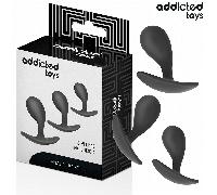 ADDICTED TOYS - SET DE 3 PLUG ANAL SILICONA MODELO 3