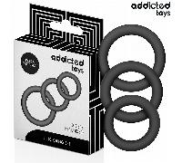 ADDICTED TOYS - SET DE ANILLOS SILICONA MODELO 1