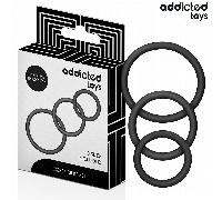 ADDICTED TOYS - SET DE ANILLOS SILICONA MODELO 2