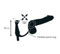 Addicted toys - vibrador prosttico negro 10 cm