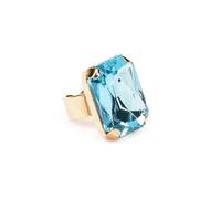 Addicted2 Anillo 'Celeste anello con cristallo acqua azzurra Swarovski' azul claro / oro 50-60 EUR