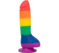 Addiction Addiction - Dildo de silicona Justin Rainbow - 19 cm