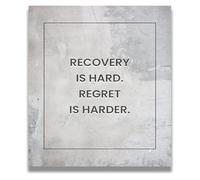 Addiction Recovery Encouragement Wall Art, Sobriety Support Decor for Home & Office(Framed,16x24inch(40x60cm))