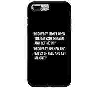Addiction Recovery Sober AF Sobriety AA Alcoholics Anonymous Carcasa para iPhone 7 Plus/8 Plus