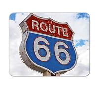 Addies Route 66 MP03 - Alfombrilla de Ratón (24 x 19 cm, con base de caucho), diseño de flores