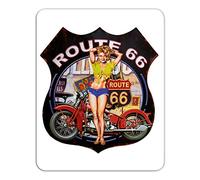 Addies Route 66 MP03 - Alfombrilla para Ratón de Ordenador, diseño con base de caucho, 24 x 19 cm