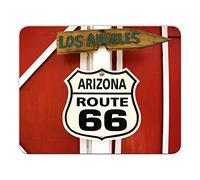 Addies Route 66 MP06 - Alfombrilla para ratón (24 x 19 cm, con base de caucho, celofán)