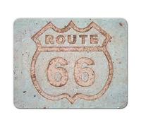 Addies Route 66 MP08 - Alfombrilla para ratón (24 x 19 cm, con base de caucho, celofán)