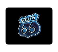 Addies Route 66 MP09 - Alfombrilla para ratón (celofán, base de caucho, 24 x 19 cm)
