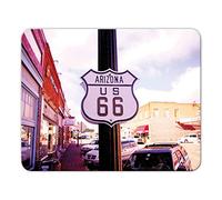 Addies Route 66 MP10 - Alfombrilla para ratón (celofán, base de caucho, 24 x 19 cm)