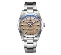 ADDIESDIVE 36mm Reloj analogico analógico Hombre Reloj de Cuarzo Espejo de Burbujas patrón del Desierto Pulsera de Acero inoxidable100m AD2030