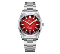 ADDIESDIVE Reloj automático de 39 mm para hombre, esfera degradada, 8215, reloj mecánico para hombres y mujeres, luminoso, 100 m, resistente al agua, elegante, relojes de vestir, Rojo