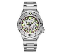 ADDIESDIVE Reloj Automático de Lujo 200M Resistente al Agua Movimiento Japonés 8N24 Relojes de Buceo Mecánico AD2103 Esfera Esquelética Cristal de Zafiro AR Luminoso C3 Reloj analógico para Hombre