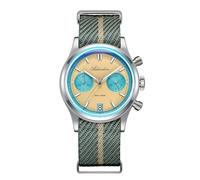 ADDIESDIVE Reloj Cronógrafo de Cuarzo de 38 mm Movimiento VK64 Cristal Mineral K1 Impermeable 100 M BGW9 Luminoso Acero Inoxidable Esfera Panda Relojes Deportivos para Hombres Correa de Nylon, Correa