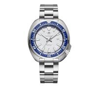 ADDIESDIVE Reloj de Buceo para Hombres 200m Cristal de Zafiro Esfera con Patrón 3D de Persianas Bisel de Cerámica Luminoso Movimiento de Cuarzo japonés Reloj de Acero Inoxidable AD2507