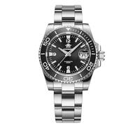 ADDIESDIVE Reloj sumergible para hombre, automático, 200 m, NH35A, reloj automático para hombre, BGW9, con bisel de cerámica, reloj analógico para hombre, AD2085, Negro , Clásico