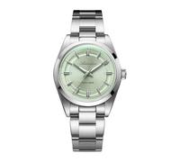ADDIESIDVE - Elegante reloj de vestir para hombre y mujer, color champán/morado/verde menta, esfera VH Sweep Second 100 m, impermeable, minimalista, fácil lectura, Verde (Mint Green)