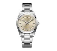 ADDIESIDVE - Elegante reloj de vestir para hombre y mujer, color champán/morado/verde menta, esfera VH Sweep Second 100 m, impermeable, minimalista, fácil lectura, Champán