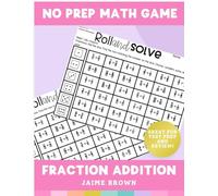 Adding Fractions with Like Denominators NO PREP Math Activity Math Game