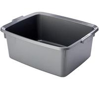 Addis 5 Star Bowl Linen Beige Butler-Cuenco Rectangular Grande de plástico, Color Plateado metálico, 12 litros, Suelto