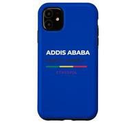 Addis Abeba Etiopía Diseño de coordenadas de Etiopía Bandera de Etiopía Carcasa para iPhone 11