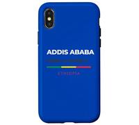 Addis Abeba Etiopía Diseño de coordenadas de Etiopía Bandera de Etiopía Carcasa para iPhone X/XS