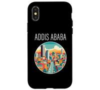 Addis Abeba Etiopía paisaje Art Deco Carcasa para iPhone X/XS
