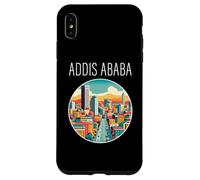 Addis Abeba Etiopía paisaje Art Deco Carcasa para iPhone XS Max
