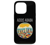 Addis Abeba paisaje Art Deco Carcasa para iPhone 13 Pro