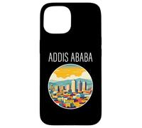 Addis Abeba paisaje Art Deco Carcasa para iPhone 15