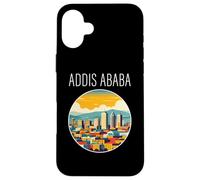 Addis Abeba paisaje Art Deco Carcasa para iPhone 16 Plus