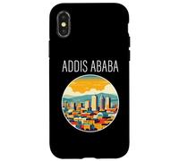 Addis Abeba paisaje Art Deco Carcasa para iPhone X/XS