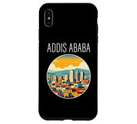 Addis Abeba paisaje Art Deco Carcasa para iPhone XS Max