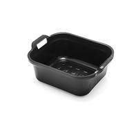 Addis - Barreño Rectangular con Asas, plástico, Negro, 39 x 32 x 14 cm