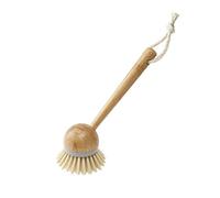Addis Cepillo de Lavado Platos, diseño clásico y Retro, Natural y Gris, Hecho de bambú, Gris/Madera, 22 x 7 x 6 cm