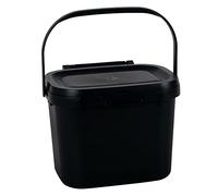 Addis 518253 Everyday Kitchen-Cubo de Basura para residuos de Alimentos, 4,5 litros, Color Negro, Compost Caddy (Single)