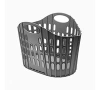 Addis Fold Flat Laundry Basket Cesta de lavandería Plana fácil de almacenar, Gris Oscuro, 38 Litre