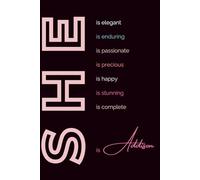 Addison: Unique Customized Name Journal, Thank you Gift, Thoughtful Cool Present for Addison - 110 Pages, 6x9 inch Notebook