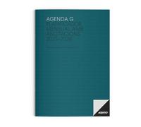 ADDITIO - Agenda G para el profesorado | Planificador mensual | 16 meses | Anotaciones | Tamaño 19,5 x 28,5 cm. | Catalán | Azul Turquesa | Verde Oliva