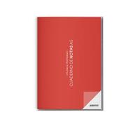 ADDITIO - Cuaderno de Notas para el profesorado | Planificación del curso (2 meses vista) | Evaluación continua | Papel ecológico | Tamaño A5 | Español | Rojo